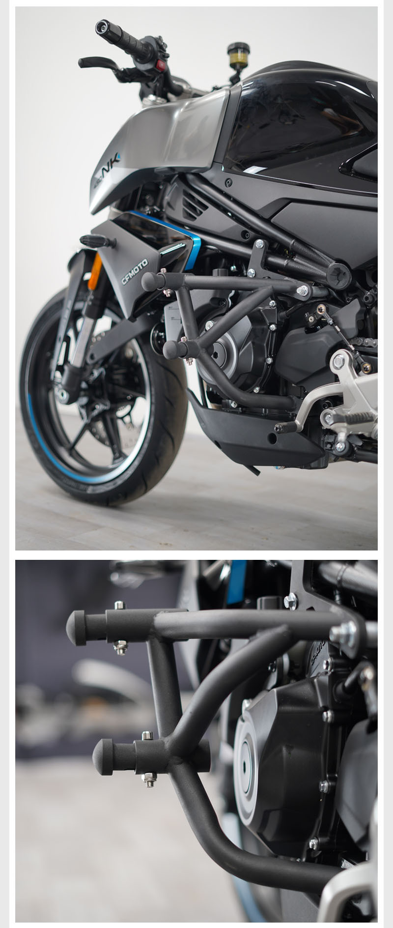 Applicable spring style 450SR motorcycle bumper 450NK drop-resistant bumper competitive bar special modification accessories Spring Head