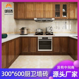 厂家定制厨卫间内墙砖白色墙砖300x600黑灰瓷砖耐磨防滑工程瓷砖