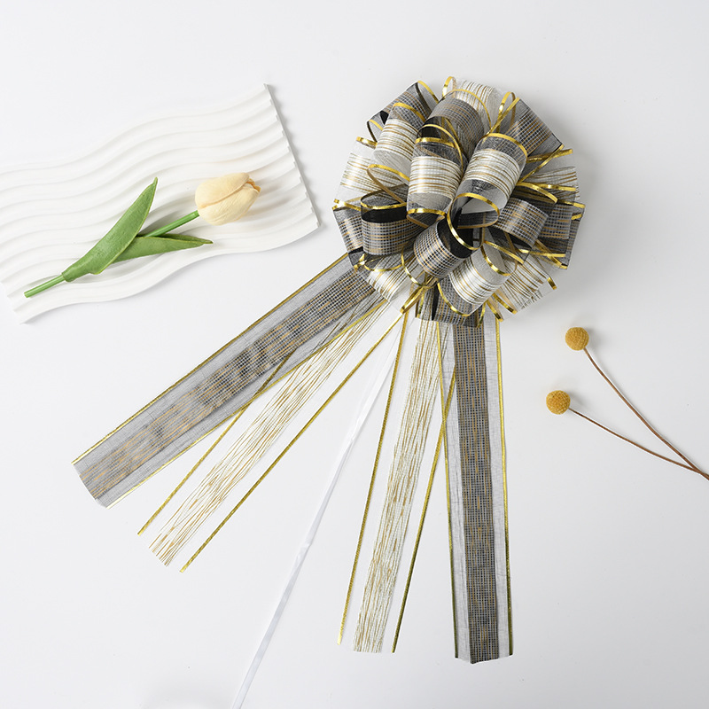 Nuevo transfronterizo de doble capa de doble color de corteza de árbol de tamaño grande flores de nieve de oro regalos de fiesta decoración de flores de dibujo