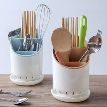 可拆卸塑料沥水筷子盒勺子置物架筷笼多功能厨房餐具收纳架筷子筒