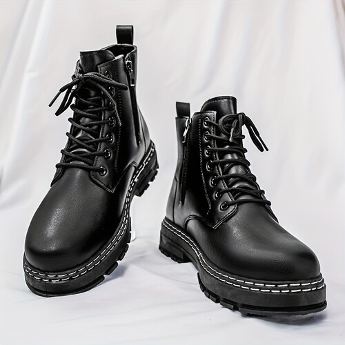 Stylish Boots Stylish men's Black Ankle Boots with Laces
