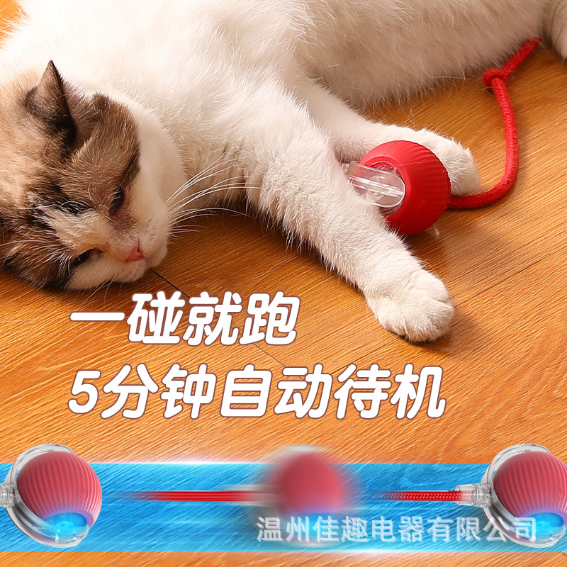 クロスボーダー耐噛み自動猫ボール猫のおもちゃボールは自分でいいです。