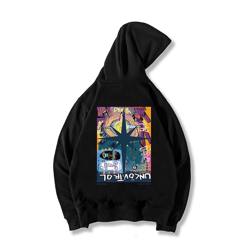 Men's Hoodie Men's Fleece Pullover Comfortable Printed Casual_voghion.com
