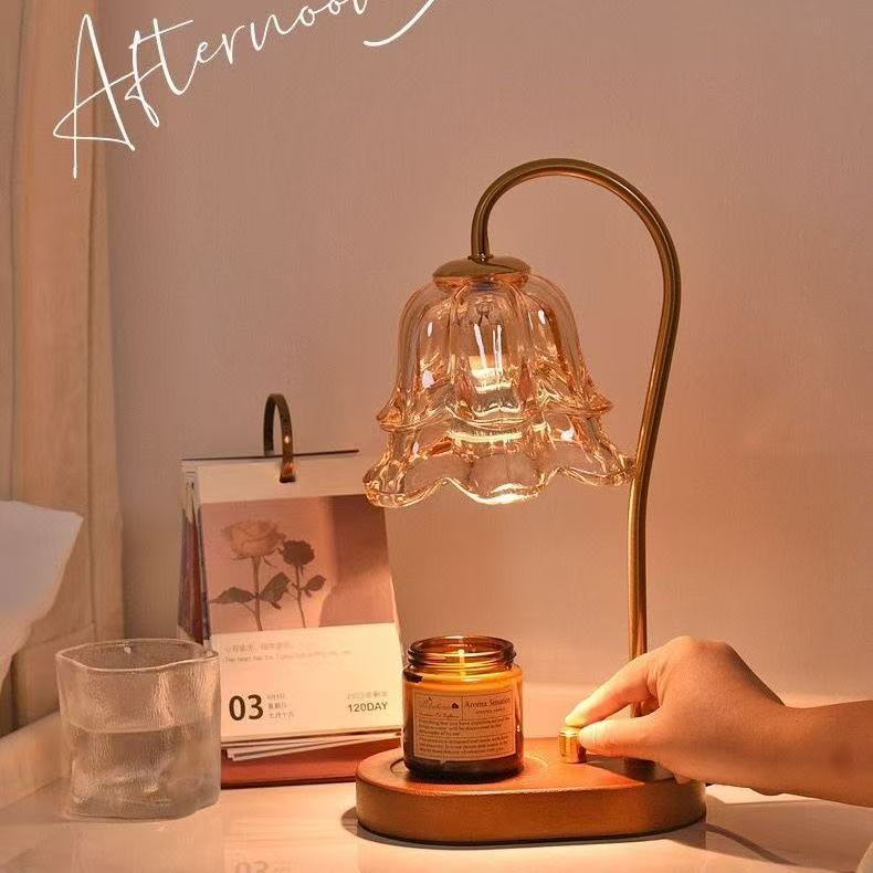 Lámpara de cera de fusión de Suzhou Lámpara de cabecera de cama francesa retro Lámpara de regalo de cumpleaños Lámpara de atmósfera Lámpara de escritorio sin fuego
