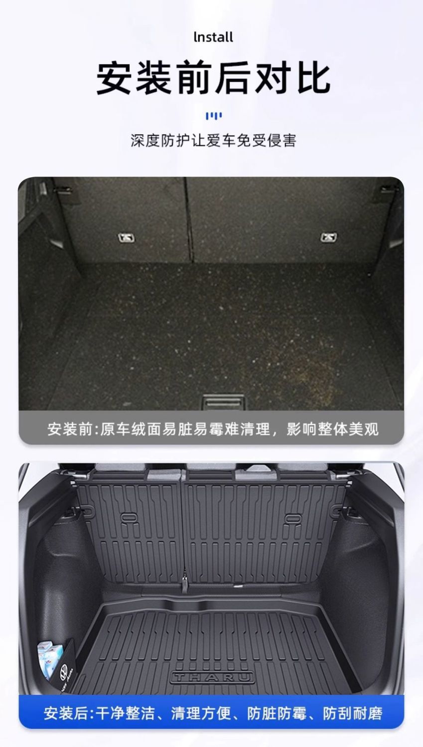Applicable to Volkswagen Tuyue Xinrui Trunk Mat 25 TPE Trunk Mat Original Factory Surrounded Auto Products