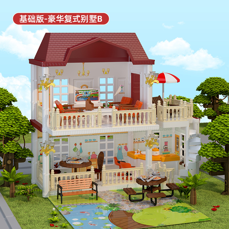 Kaola diario Casa de juego para niños juguete niña princesa Castillo Villa Casa Regalo de Cumpleaños niña casa de muñecas