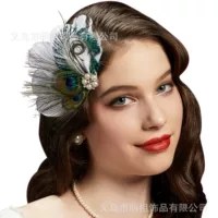 1920s Headband Европа и США трансграничные продажи павлиньи перья поводки для вечеринок головные уборы для волос
