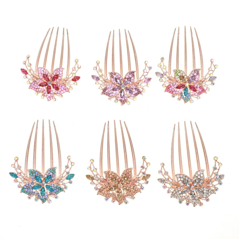 Retro hair accessory, metal universal hairgrip, Korean style, light luxury style, flowered
