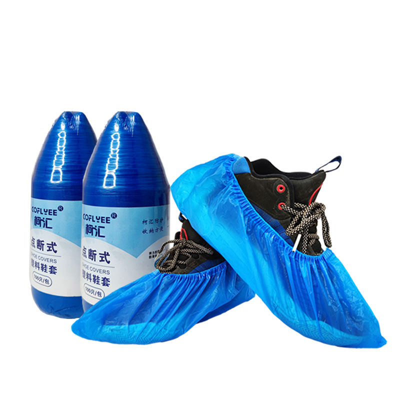 Cubierta de zapato de corte de punto, cubierta de zapato portátil para exteriores engrosada para el hogar de interior desechable, cubierta de pie impermeable resistente al desgaste para estudiantes adultos