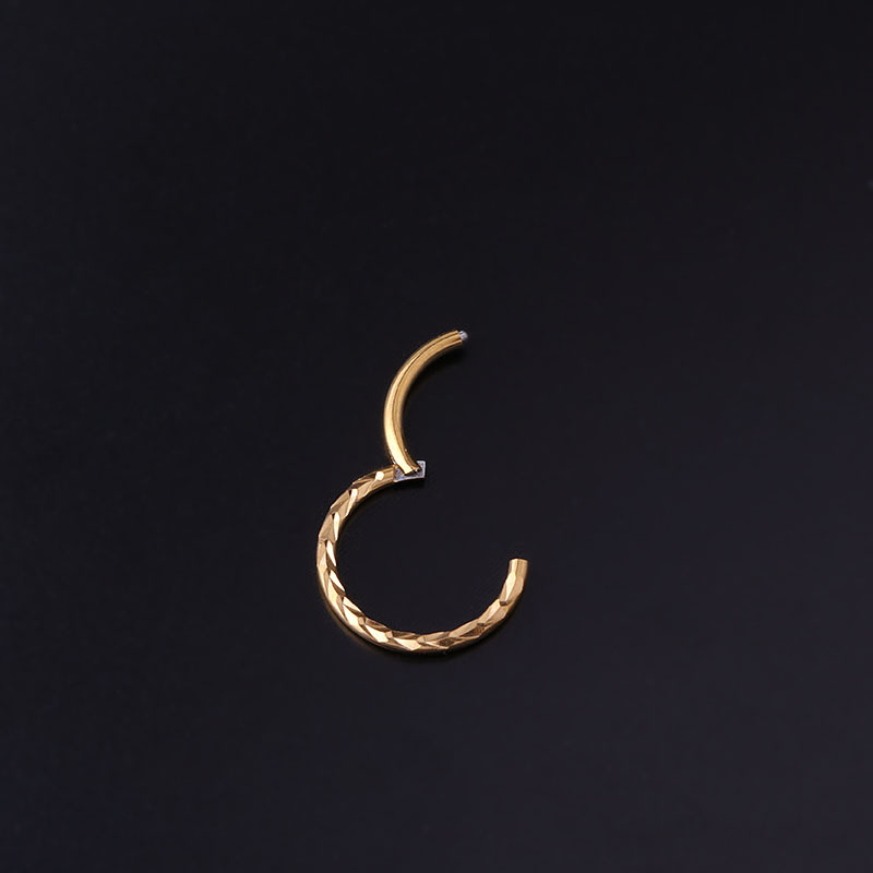 Fashion 713-silver Stainless Steel Wheat Ear Piercing Nose Ring