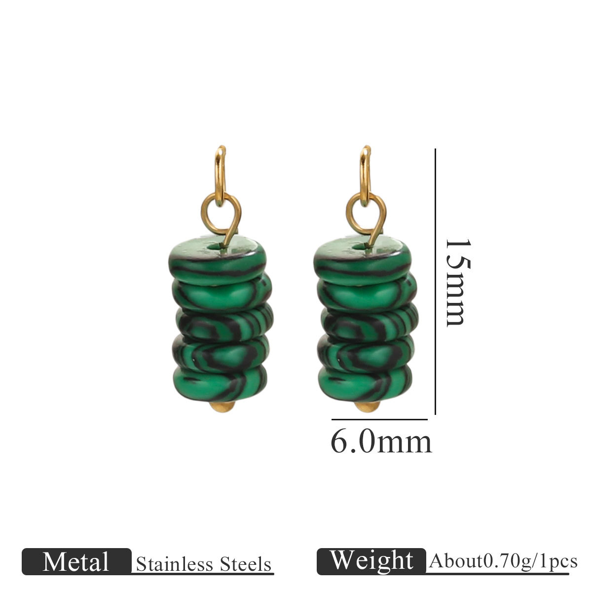 Acero inoxidable ojo de tigre piedra piedra natural perlas DIY joyería hecha a mano cuentas pendientes pulseras accesorios