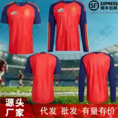 Spain 2627 National Team Yamal Home Player Version Soccer Jersey Olmo Rodri Morata