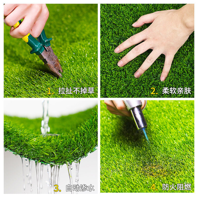 Longmai Lawn Hierba artificial Simulación hecha por el hombre Todo el rollo Ingeniería cerca Verde Fábrica de alfombras de césped falsas Precio al por mayor