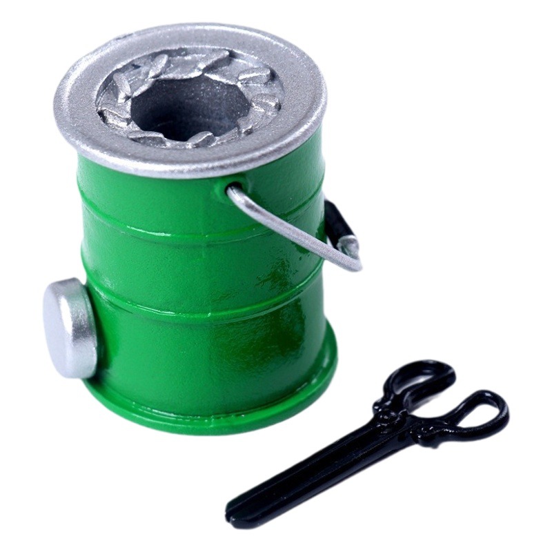 Miniatura mini panal de metal Bola de carbón estufa traje Dollhouse casa de muñecas pequeña casa de muñecas de tela BJD juguete