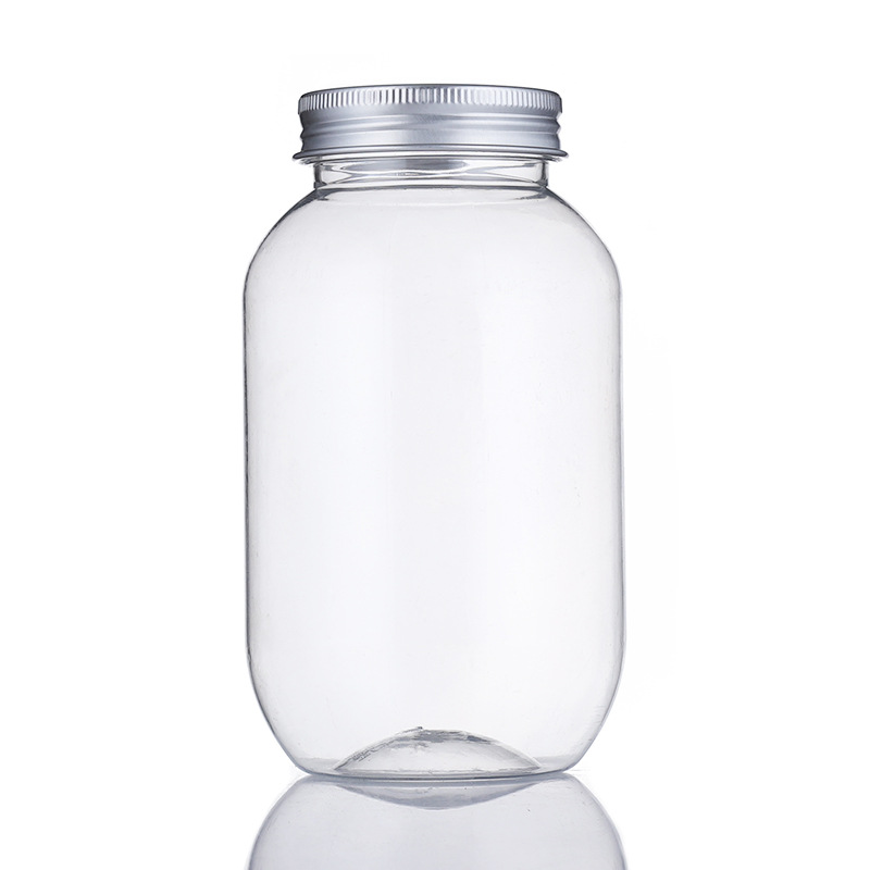 PET400ml透明塑料奶茶瓶果汁饮料杯啤酒咖啡罐花茶罐可贴标丝印