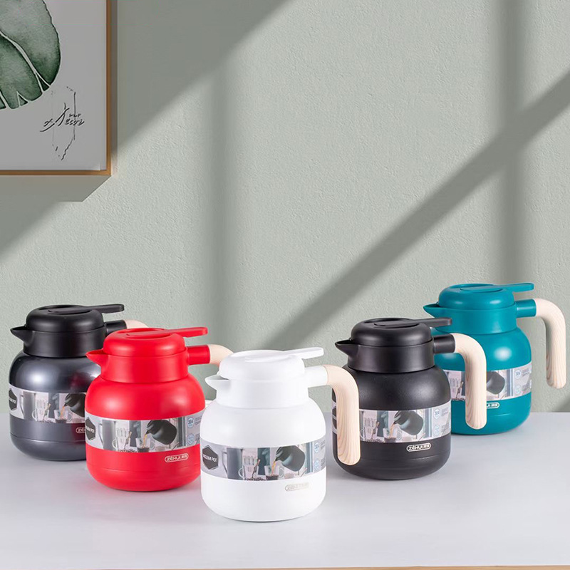 New 304 stainless steel vacuum mug household large capacity hot water kettle portable handle coffee pot wholesale
