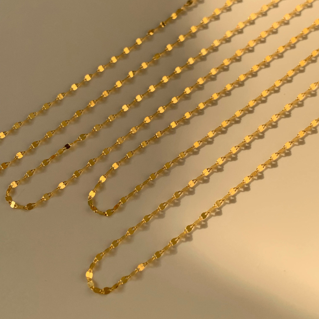 1 Piece Quantity Wholesale Jewelry Casual Simple Style Solid Color Titanium Steel Double Layer Necklaces