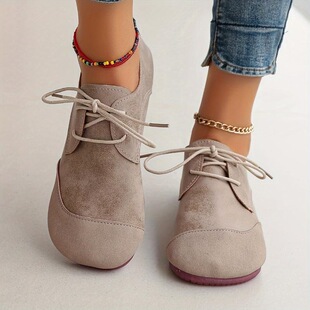 Q 72957 Lace-Up Flat Shoes �͹�ƽ��ϵ����Ь �羳�W�����R�d��