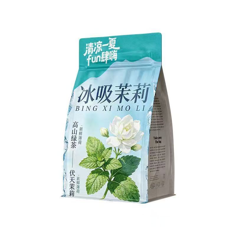 Ice-Steeped Jasmine Mint Cold Brew Herbal Tea 90g Natural Flower Tea for Refreshing Daily Drinks preparation