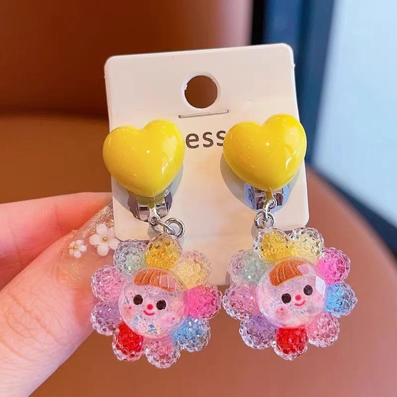 6-A14 플라워 디자인 한 쌍 (종이 카드 미포함)