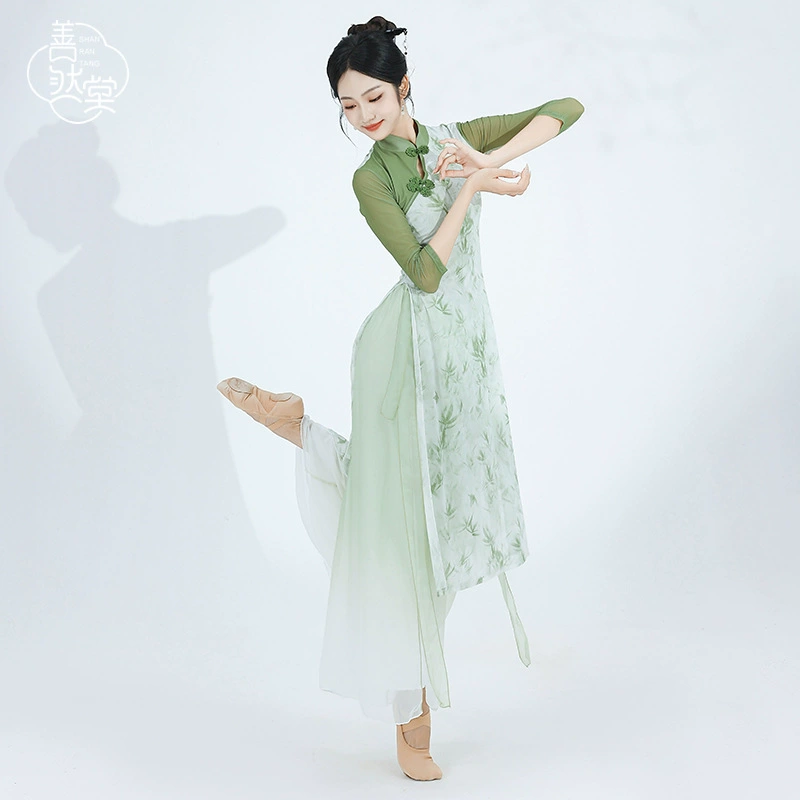 Shan Rantang новый классический танец cheongsam танцевальный костюм