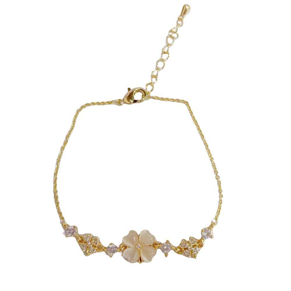 Moda de nicho, personalidad única, tendencia, pulsera de circón, diseño de todo fósforo de lujo ligero para mujer, joyería de sentido simple y avanzado al por mayor