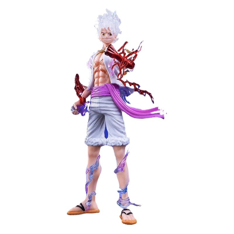 Una pieza GK Nica Lufei postura de pie fruta despertar cinco engranajes sol Dios forma hecha a mano modelo estatua péndulo