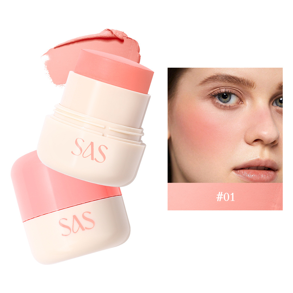 SAS Europa y Estados Unidos transfronterizos spot blush impermeable a largo plazo retener el maquillaje color natural blush stick SAC189