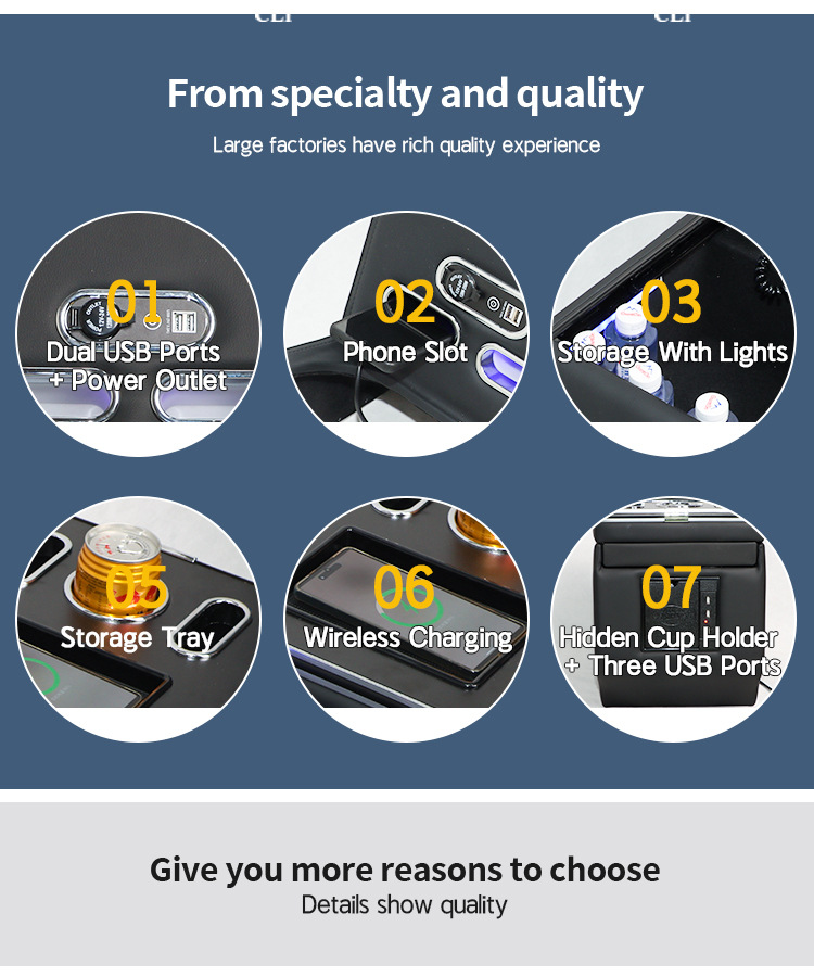 Armrest Box Storage Box for Mercedes-Benz V-Class Vito V250 V220d