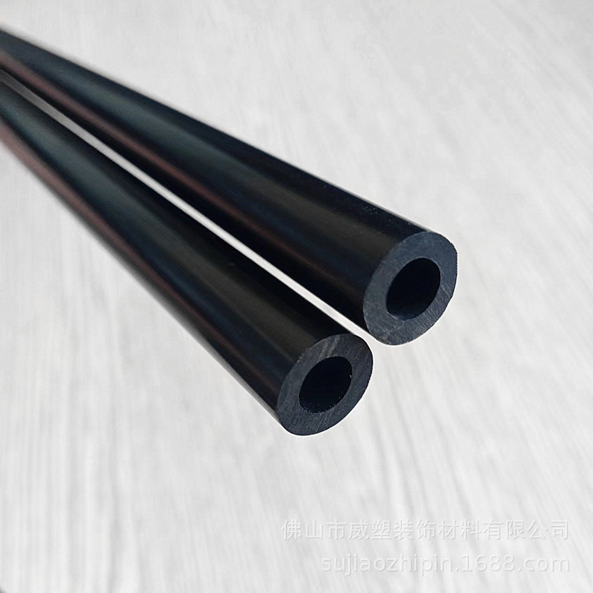 厂家订购塑料管 pvc塑料空心管 黑色PVC圆心管胶管 塑胶穿线管