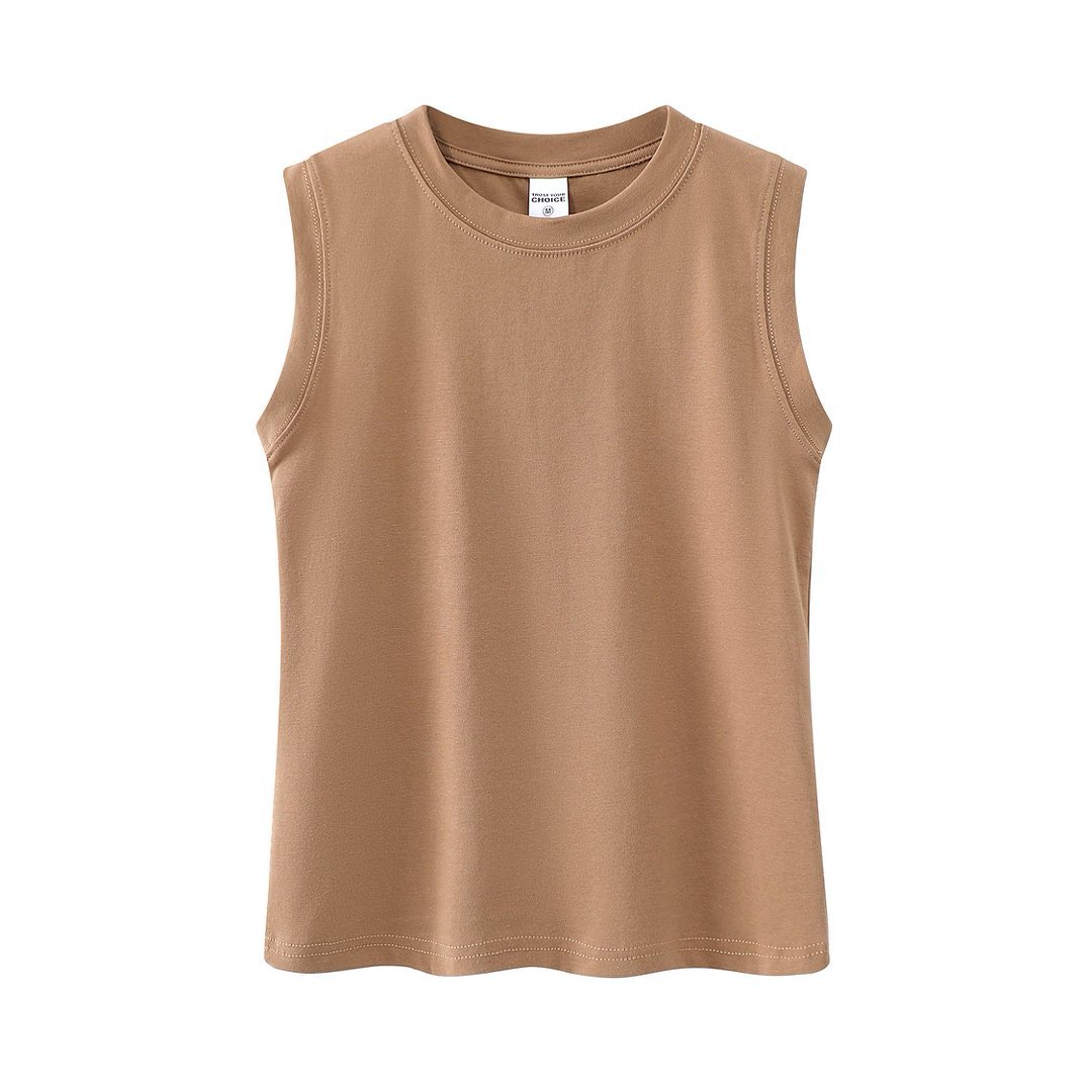 Playera sin Mangas Deportiva para Hombre de Algodón Transpirable para Ocio y Deporte