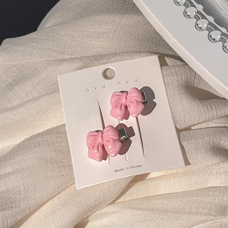 Flores rosadas pinzas de cabello 2025 nueva dulce frente lateral de la mujer frange pinzas de cabello rotas lindas pinzas de boca de pato sin marcas