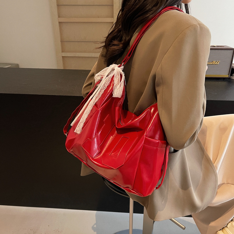 2024 nuevo bolso de plata de gran capacidad de ocio de mujer Semmeng mochila de hombro mochila de viaje bolsa de cubo