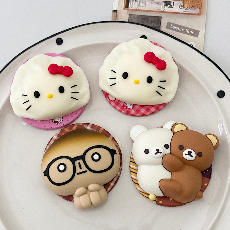 Ins Cartoon Stereo Hug Bear Kt Magnetic Holder Suitable for Magsafe Mobile Phone Strong Adsorption Desktop Lazy Person