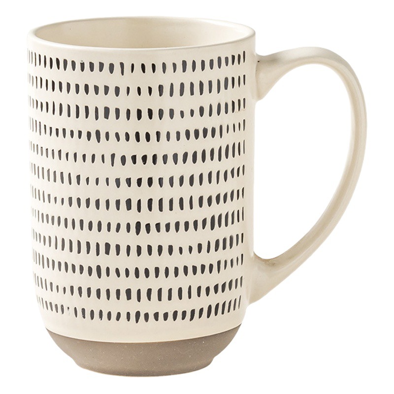 Taza grande y profunda de tubo alto Taza de cerámica japonesa Taza de gran capacidad Taza de agua doméstica Taza de té Comercio exterior al por mayor