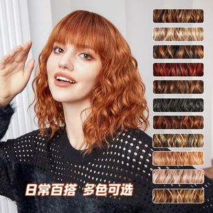 Shein cross-border European and American short hair wig women's full headgear simulation natural wool small curly hair factory in stock