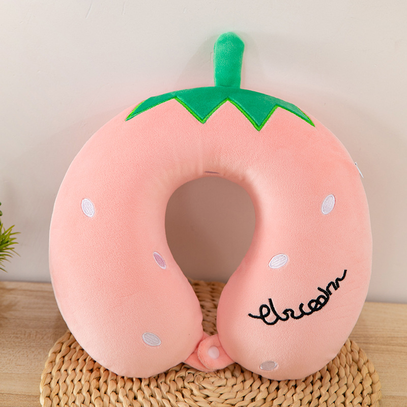Almohada en forma de U de negocios, almohada para el almuerzo de oficina, viaje de negocios, almohada para el cuello de rebote lento, almohada en forma de U de espuma con memoria de joroba