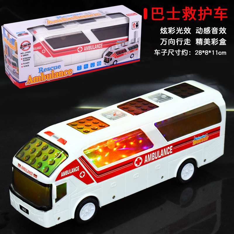 Juguetes de parada al por mayor coche eléctrico grande vehículo de ingeniería universal juguete 4D música ligera modelo de coche de juguete para niños