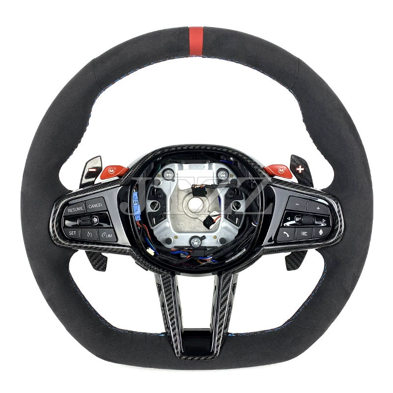 Подходит для нового BMW серии 1234 Z4 G20 G22 24 CS рулевого колеса, карбон волокна модификация, M4 рулевое колесо