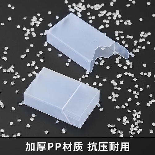 Transparent plastic portable protective cigarette box with 20 cigarettes in a thin and lightweight set, anti-pressure and waterproof hard and soft shell cigarette box