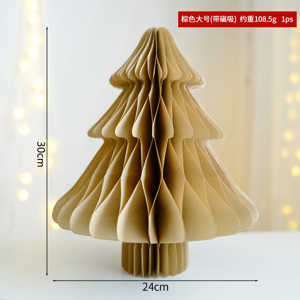 Navidad transfronteriza origami árbol de Navidad decoración decoración mini árbol de Navidad escenario de diseño props decoración del árbol de Navidad