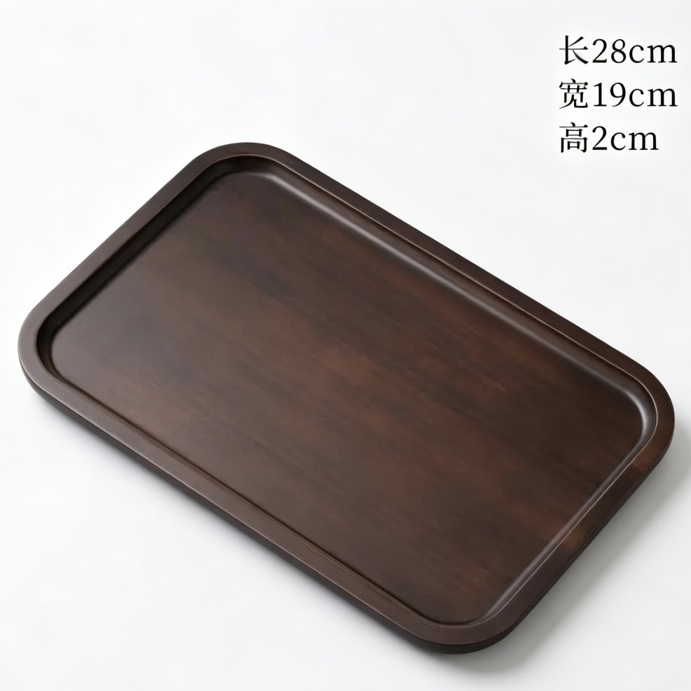 Bandeja de Té Seca de Nogal de Madera para el Hogar y Hoteles image 9