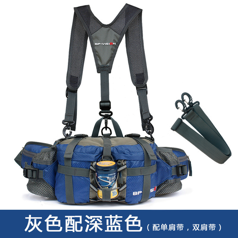 Riñonera al aire libre equipo de montañismo deportivo multifuncional para hombres y mujeres senderismo ciclismo mochila bolsa de olla de agua