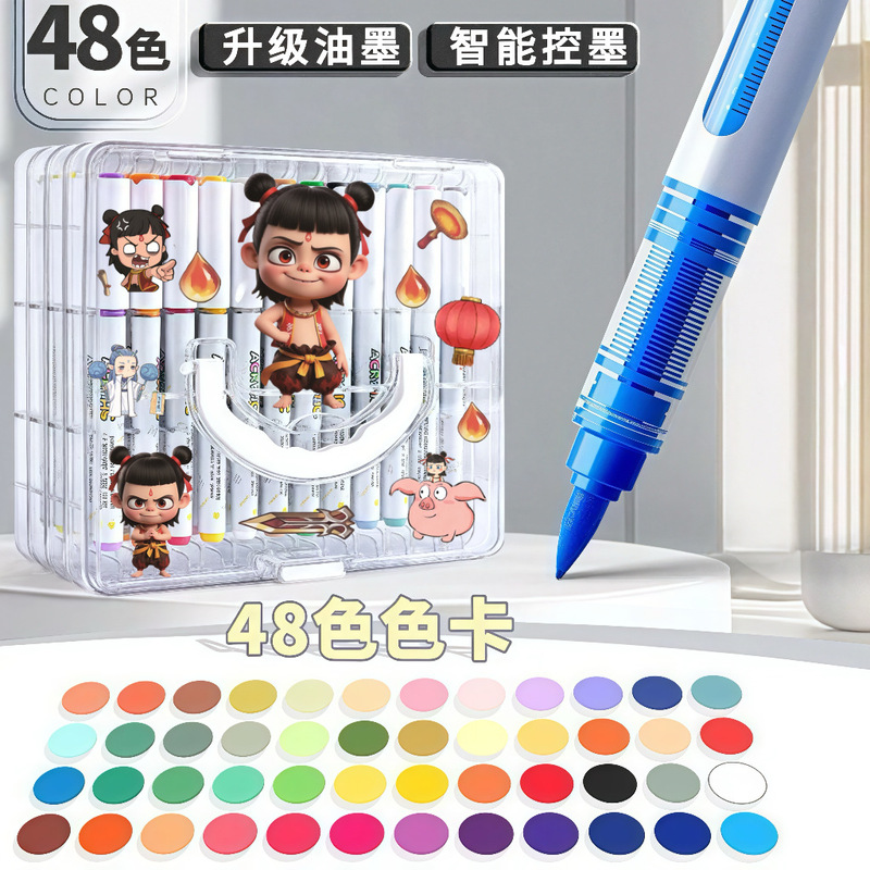 ストレート液体ソフトヘッドアクリルマーカー水彩ペン防水落書きカラー絵画ペンアート水洗い可能な絵画ブラシ積み重ね可能|undefined