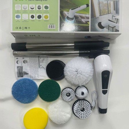 Cepillo de limpieza eléctrico inalámbrico doméstico multifuncional, cocina retráctil, cepillo de limpieza portátil de nueve en uno image 7