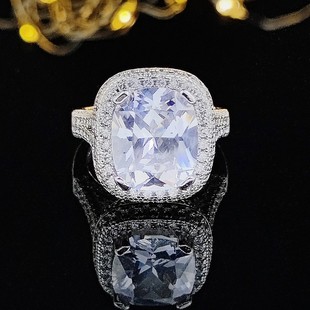Bunter Schatz-Diamant-Ring der Moonso-Luxusmode-fetten quadratischen Frauen übertriebene tägliche Bestellung R820_voghion.com