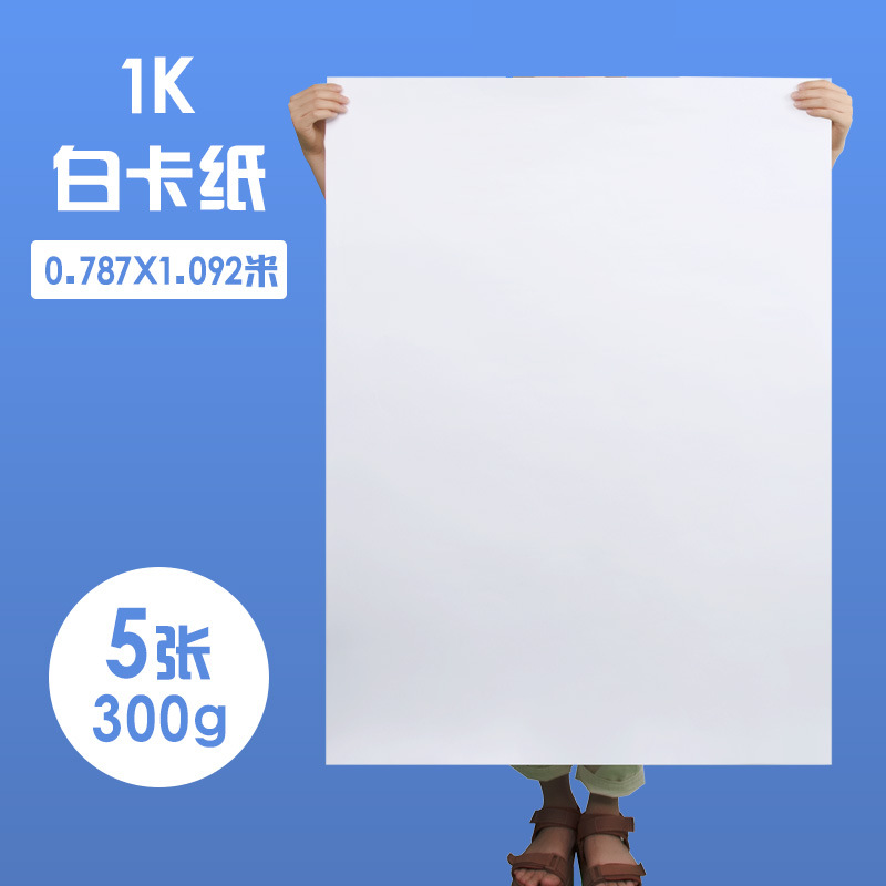 완전히 열린 네덜란드 흰색 판지 300g/5 장
