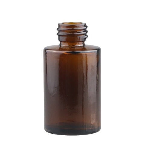 Flat shoulder dropper essential oil bottle brown transparent glass bottle 20ml30ml essential oil packaging