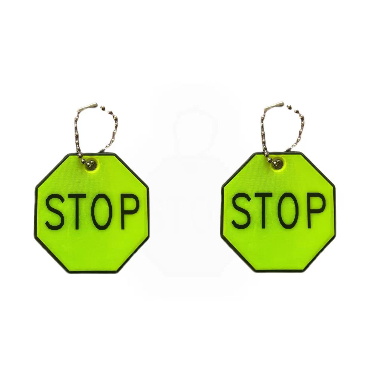 Colgante reflectante de pvc de noche bolsas de llaves de seguridad creativas de luz nocturna