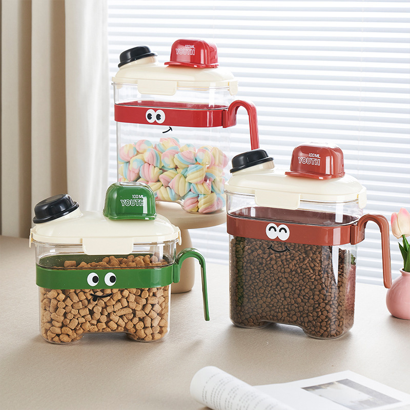 Cat Food Storage Barrel, Dog Food Sealed Can, Moisture-Proof Food-Grade Pet Cat Food Storage Box, Food Storage Barrel Box